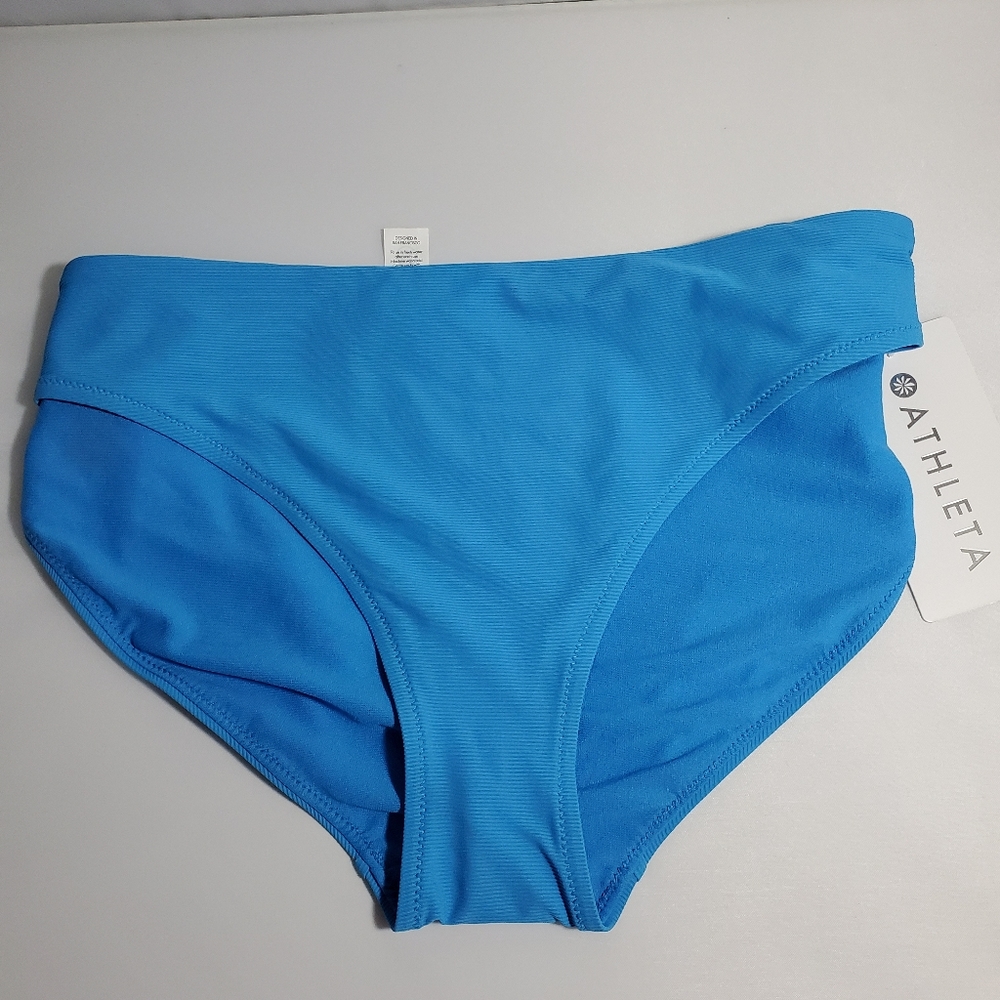 Athleta blue bikini bottom
